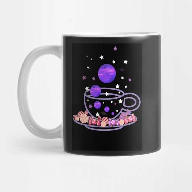 Space storm in a tea cup! Astronomy by LukjanovArt